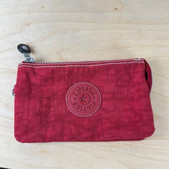 Kipling Creativity Pouch Red Storage 3 compartment - Picture 1 of 11